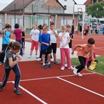 •	50m – Lauf, Manfred Meininger gibt den Startschuss: Auf die Plätze  - Fertig – Los!